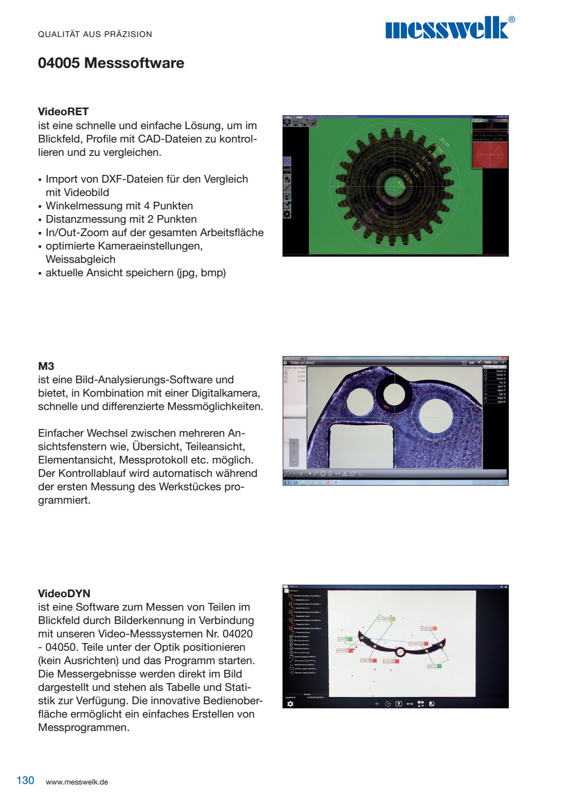 Messsoftware VideoRET eine