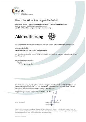 Akkreditierungsurkunde