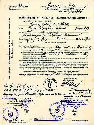 Anmeldung eines Gewerbes